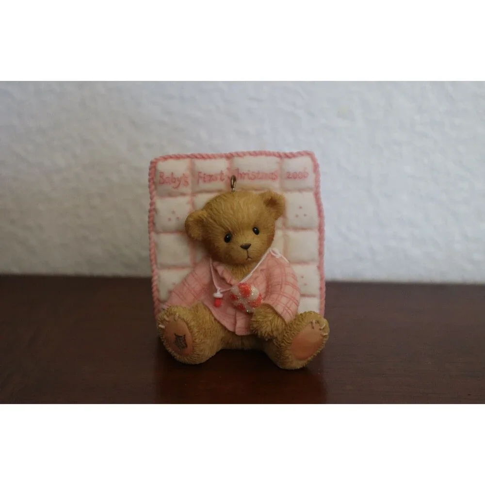 Cherished Teddies Christmas Wishes For A Sweet Little One Baby Girl Ornament